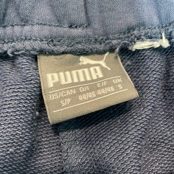 Puma blue fleece performance activewear shorts small - Picture 3 of 4